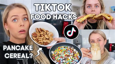 Trying Viral Tiktok Food Hacks Youtube