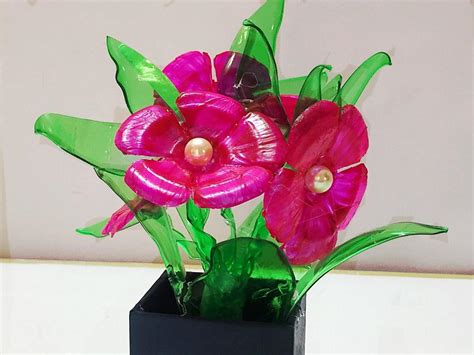 How To Make Easy Flower Vase With Plastic Bottle Best Flower Site