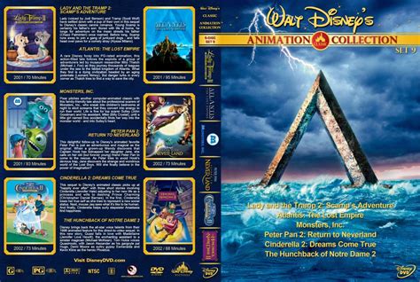 Walt Disneys Classic Animation Collection Set 9 Movie Dvd Custom