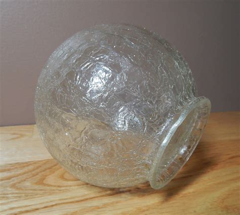 Vintage Crackle Glass Replacement Globe