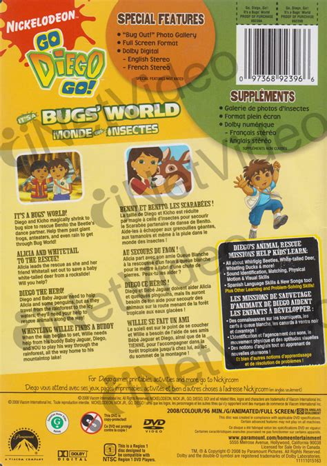 Go Diego Go Its A Bugs World Bilingual On Dvd Movie