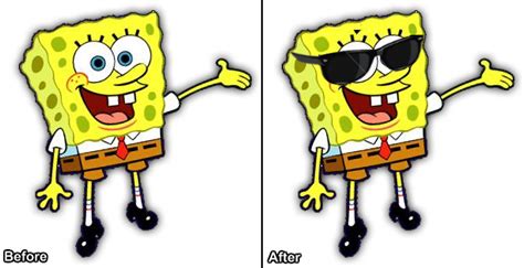 Everything Looks Cooler While Wearing Sunglasses Spongebob