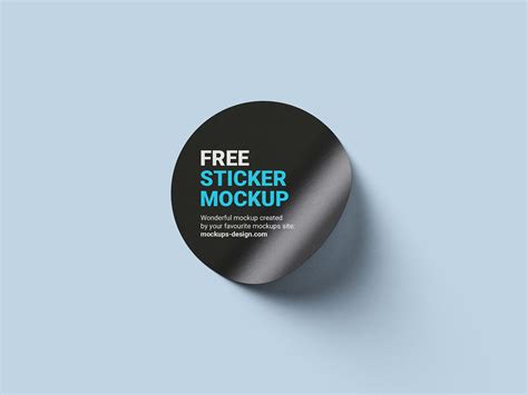 6 Free Round Sticker Mockup Psd Files Good Mockups