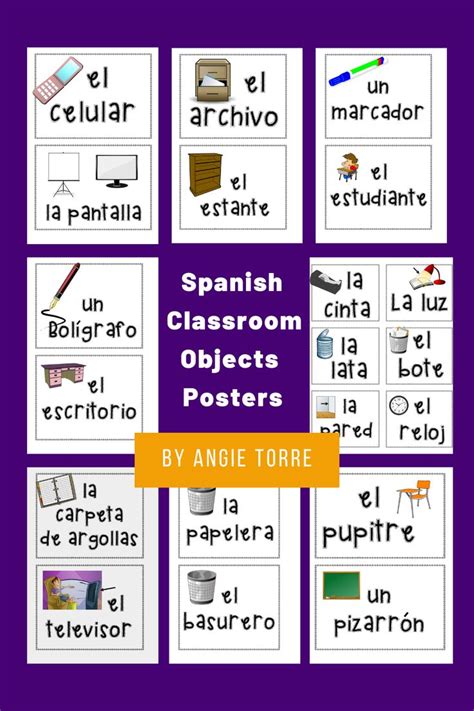 Spanish Classroom Objects Posters And Labels Best Powerpoints [video] [video] In 2021