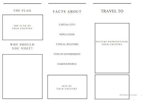 Travel Brochure Template Designs Free Brochures For School Projects