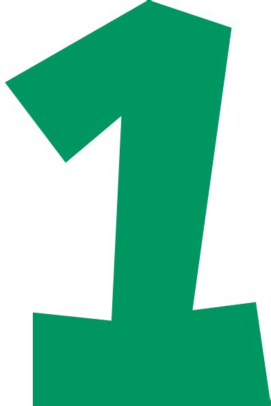 Download Number One (gray) Clip Art at Clker.com - vector clip art ...