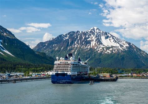 Celebrity Cruise Ship In Seward In Alaska Editorial Stock Photo Image