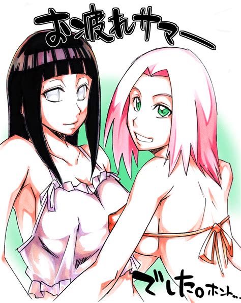 Haruno Sakura And Hyuuga Hinata Naruto And 1 More Drawn By Sunahara