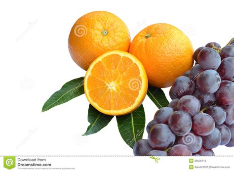 Oranges And Grapes Stock Image Image Of Agriculture 38505113