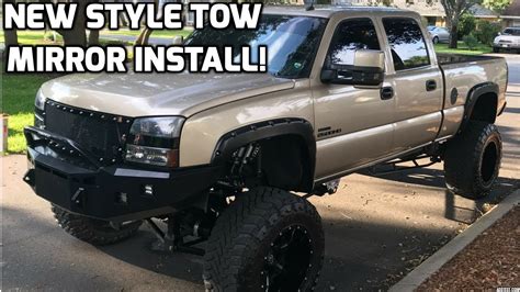 how to install and level new style tow mirrors on duramax