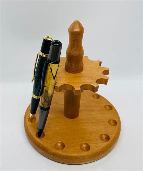 Pen Holder Stand Wooden Pen Display Pen Collector T Etsy