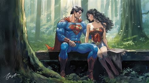 Wonder Woman And Superman Romance