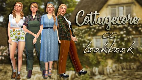 Mmcc Lookbooks Cottagecore Lookbook Cottagecore Lookbook Sims 4