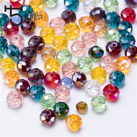 Buy 1000pcs 4mm Faceted Rondelle Crystal Beads Diy