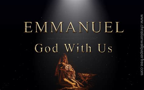 Emmanuel God With Us Christian Wallpaper Free