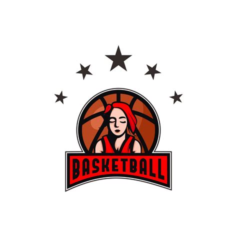 Women Basketball Illustration Logo Design Vector Art At Vecteezy