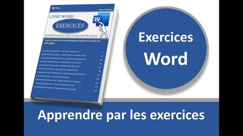 Le Livre Des Exercices Word Youtube