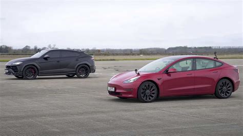 Can Tesla Model 3 Beat The Mighty Lamborghini Urus In A Drag Race