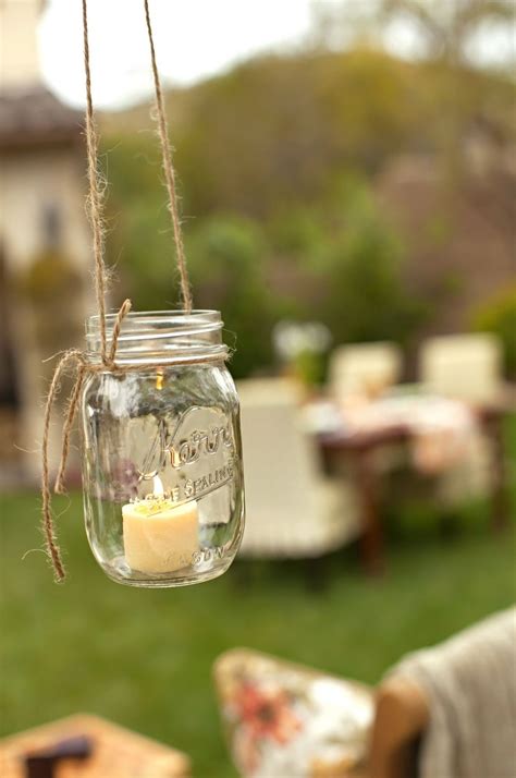 15 Photos Outdoor Hanging Mason Jar Lights