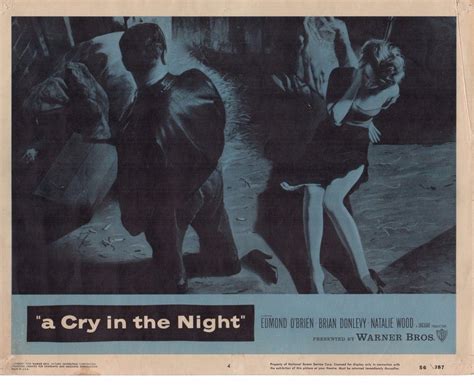 18 Year Old Natalie Wood Cry In The Night 1956 Orig 11x14 Lobby Card