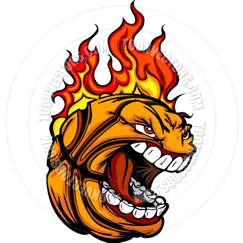 Flaming Basketball Clipart Clipground