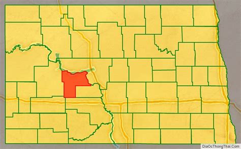 Map Of Mercer County North Dakota A C Th Ng Th I