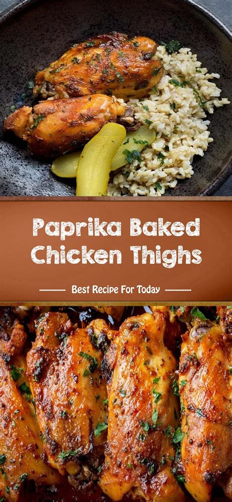 Paprika Baked Chicken Thighs Pinsgreatrecipes4