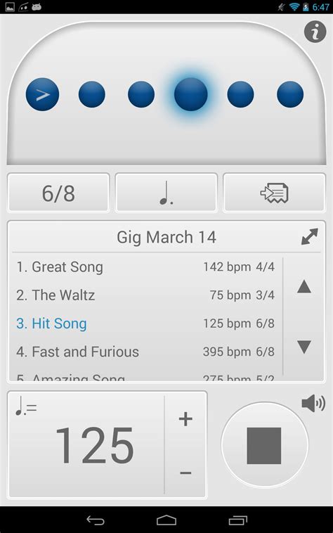 Free music audio android app by netigen. Tempo for Android by Frozen Ape, the famous metronome app