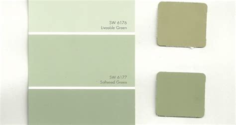 Sherwin Williams Sage Green Color Chart