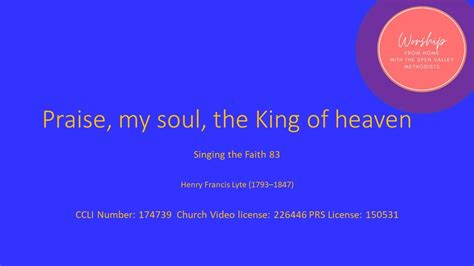 praise my soul the king of heaven youtube