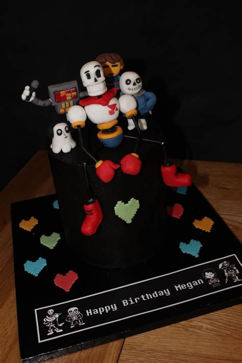 Undertale Birthday Cake With Papyrus Frisk Mettaton Napstablook