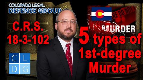 5 Ways You Can Be Charged With First Degree Murder In Colorado Youtube