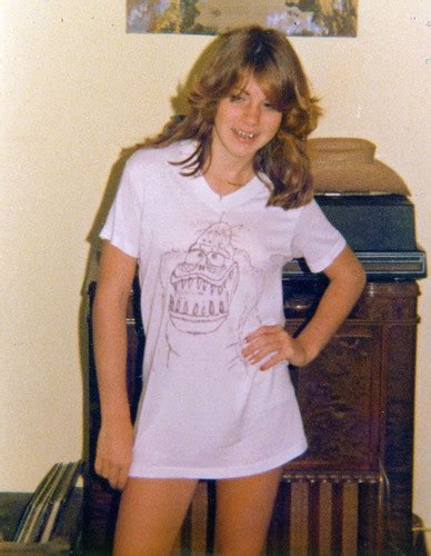 teenage girl in nightshirt 1970s note on back reads fron… flickr