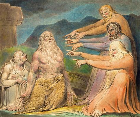 Job Rebuked By His Friends Painting By William Blake Pixels
