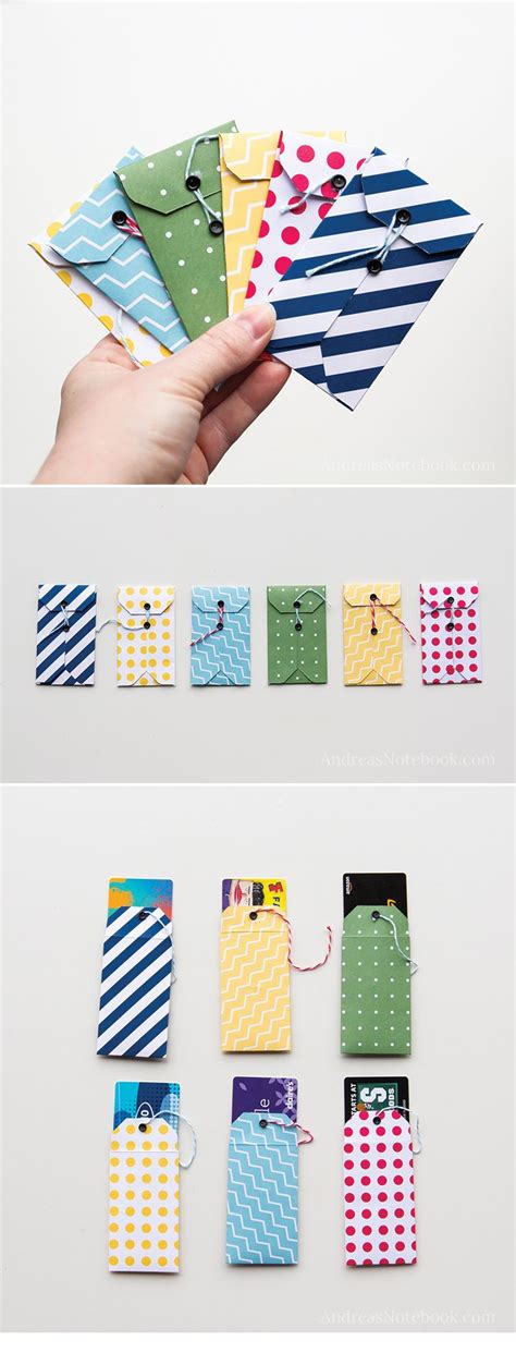 Make Your Own Cute T Card Envelopes T Card Holder Diy Diy T