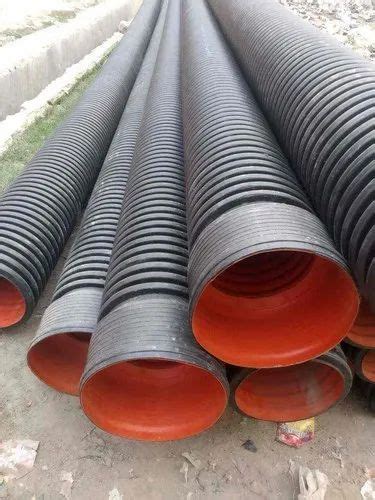 6 Inch 200mm Id Double Wall Corrugated Pipe Sn4 For Construction At Rs