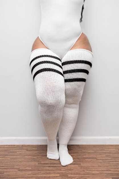 Thunda Thighs Plus Size Thigh High Striped Collection