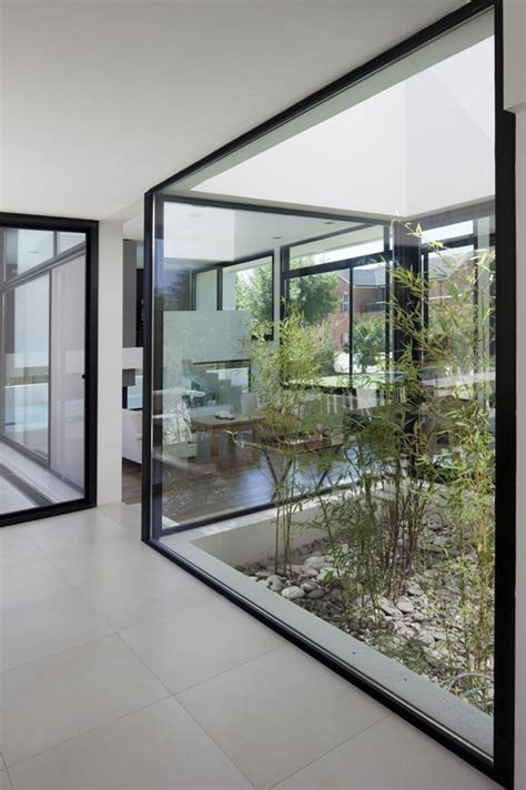indoor courtyard glass design homemydesign