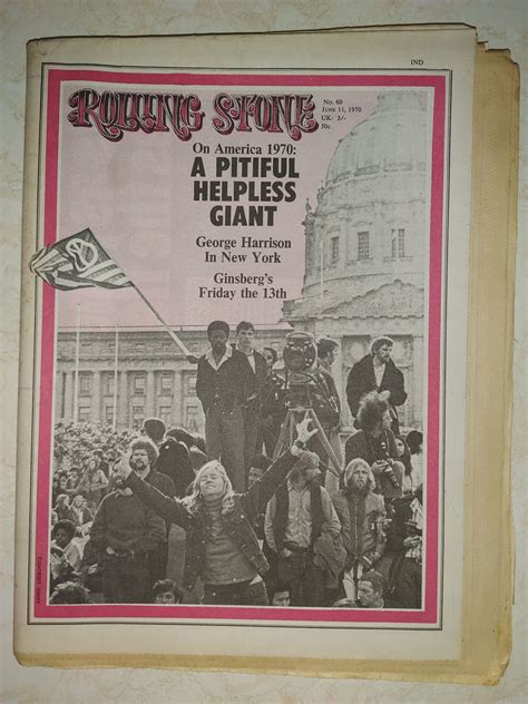 Rolling Stone Magazine June 11 1970 Issue 60 George Harrison