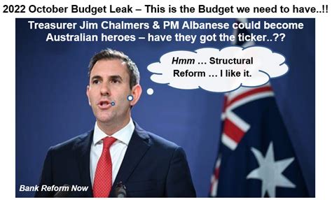 Budget Leak 2022 Press Releases Article Bank Reform Now Australia