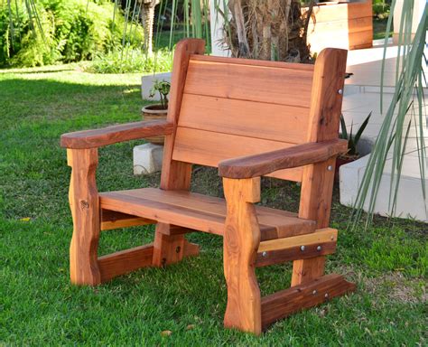 Simple diy project by recycling timber from pallets to make a simple bench seat. Rustic Wood Bench with Back for Garden Seating | Forever ...