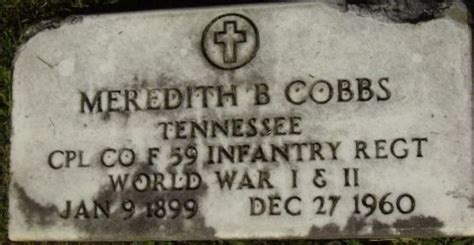 Meredith B Cobbs Find A Grave Memorial Find A Grave