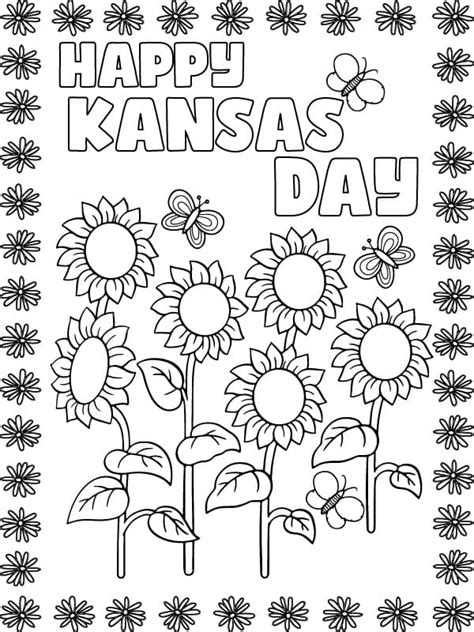 Printable Kansas Day Coloring Page Download Print Or Color Online