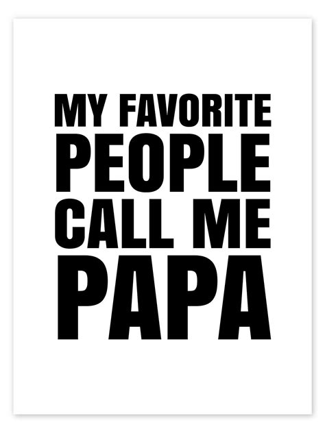 My Favorite People Call Me Papa Af Creative Angel Som Plakat