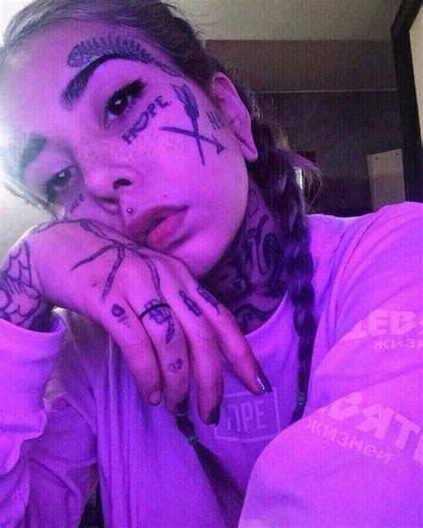 Pin By Malvina Kis On Baby Girl Face Tattoos Girl Tattoos Aesthetic