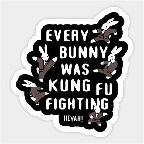 Every Bunny Was Kung Fu Fighting Funny Bunny Rabbit Every Bunny Was