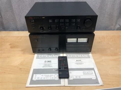 Luxman C 383 Premplifier And M 375 Power Amplifier Ebay
