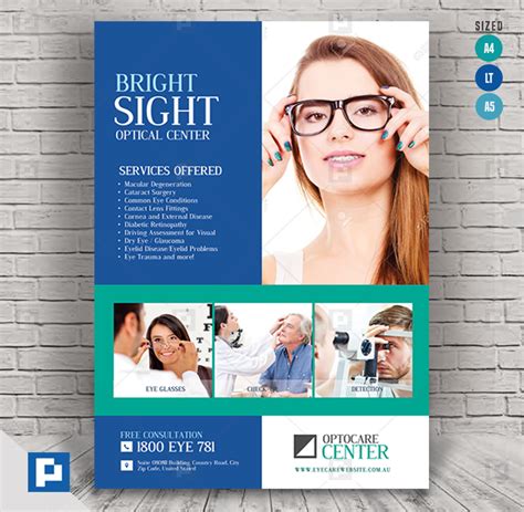 Eye Care Center Flyer Psdpixel