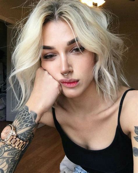 Pin By Gwendolyn Huffman On Nose Piercing In 2020 Septum Piercing Blonde Girl Nose Piercing