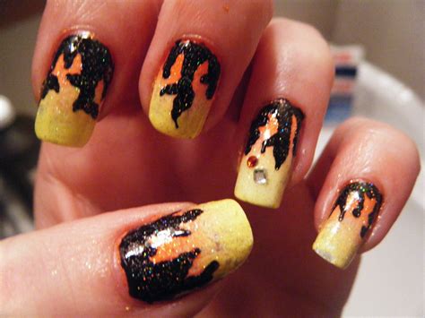 Hunger Games Inspired Nails